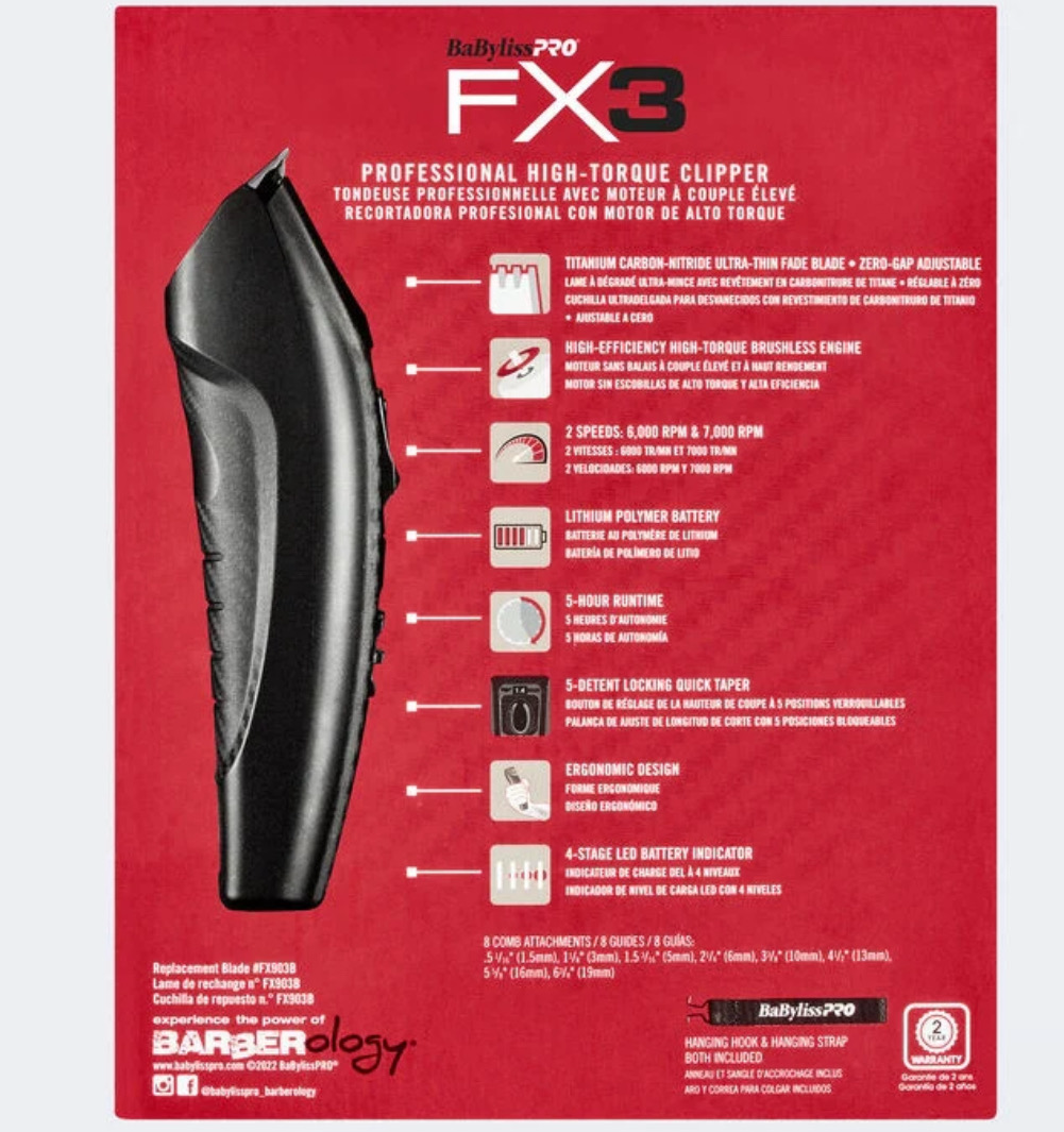 Babyliss FX3 Black Clipper
