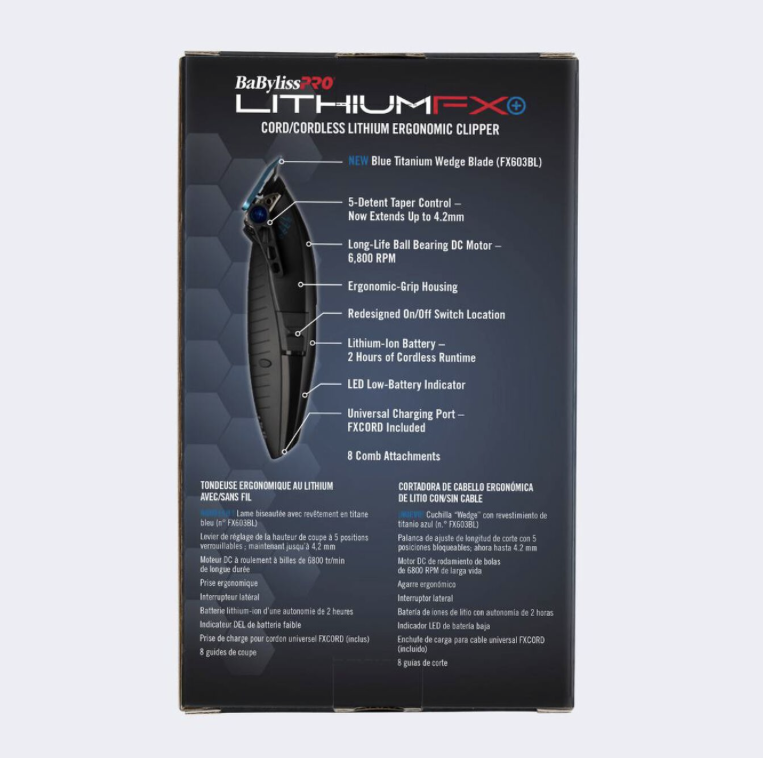 Babyliss Matte Black Lithium Fx Clipper Limited Ed.