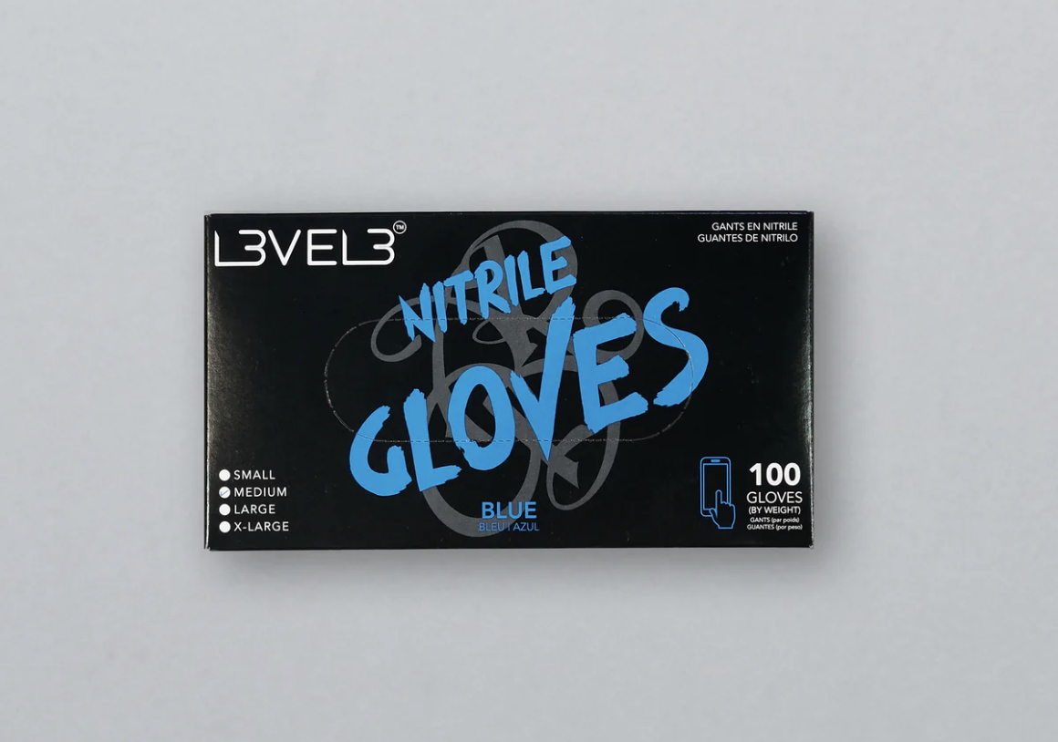 L3VEL 3 Nitrile Gloves Large - Blue