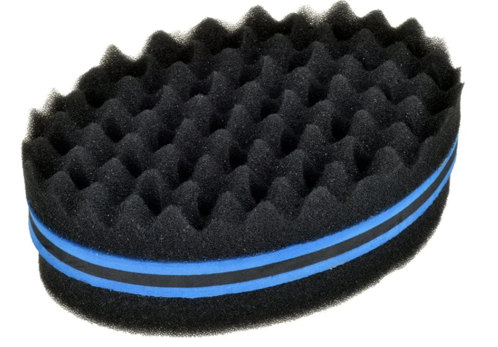 Double-Sided Sponge Blue Stripe