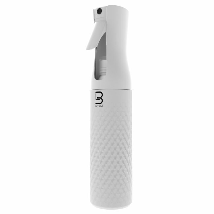 L3VEL 3 Beveled Spray Bottle White