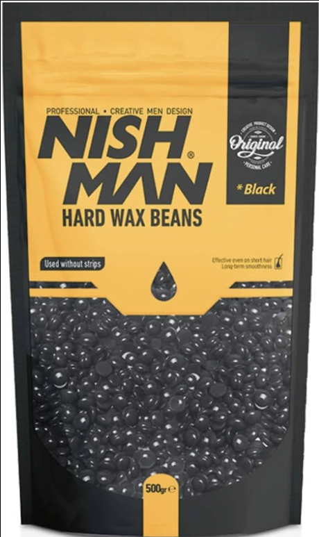 Nish Man Hard Wax Beans Black 500gr